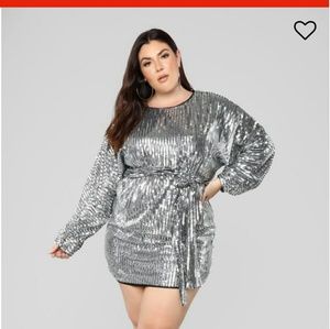 Where's The Party At Sequin Dress - Silver

SHARE